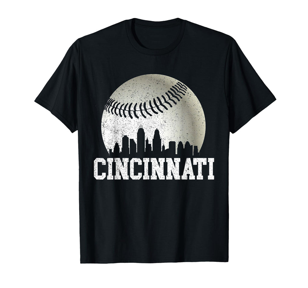 Cincinnati Baseball Distressed Gameday T-Shirt - Trendy Graphic Unisex - T-Shirt, Sweatshirt, Hoodie