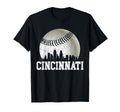 Cincinnati Baseball Distressed Gameday T-Shirt - Trendy Graphic Unisex - T-Shirt, Sweatshirt, Hoodie