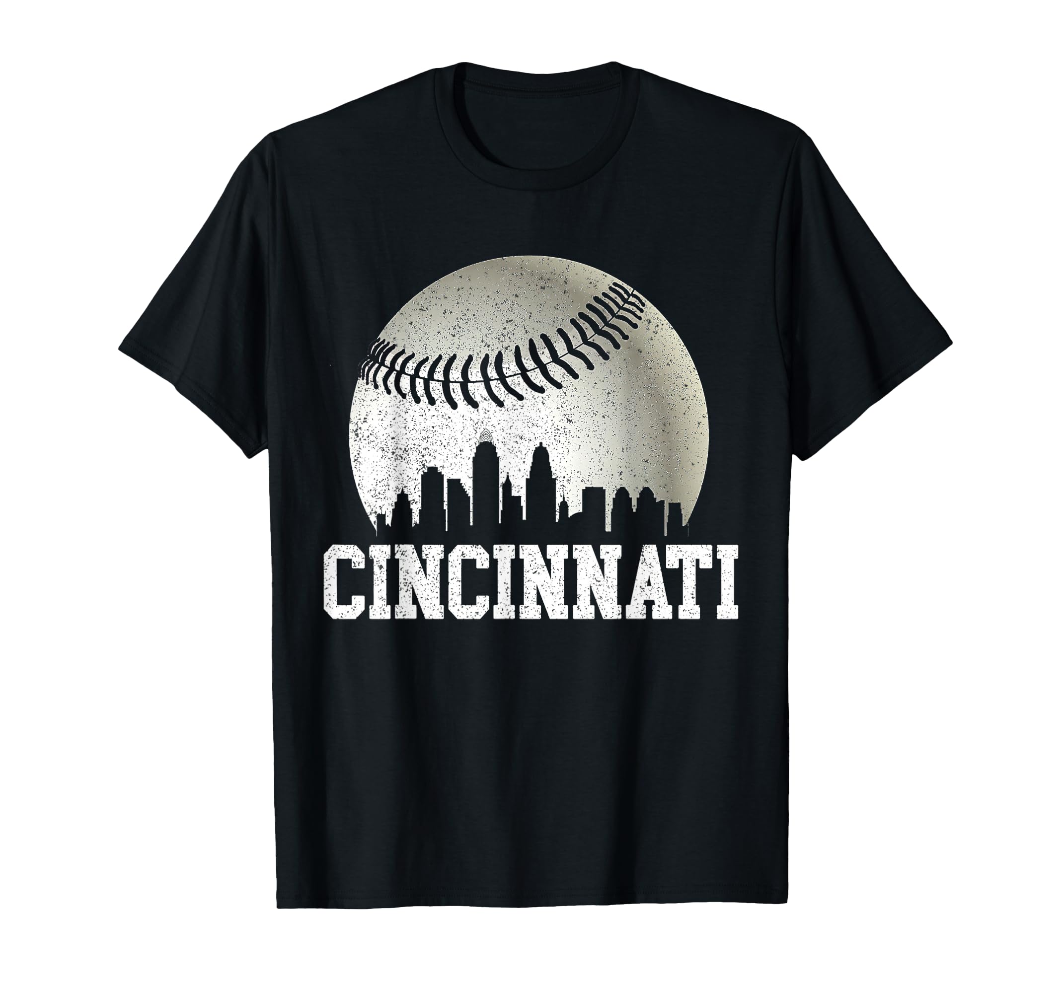 Cincinnati Baseball Distressed Gameday T-Shirt - Trendy Graphic Unisex - T-Shirt, Sweatshirt, Hoodie