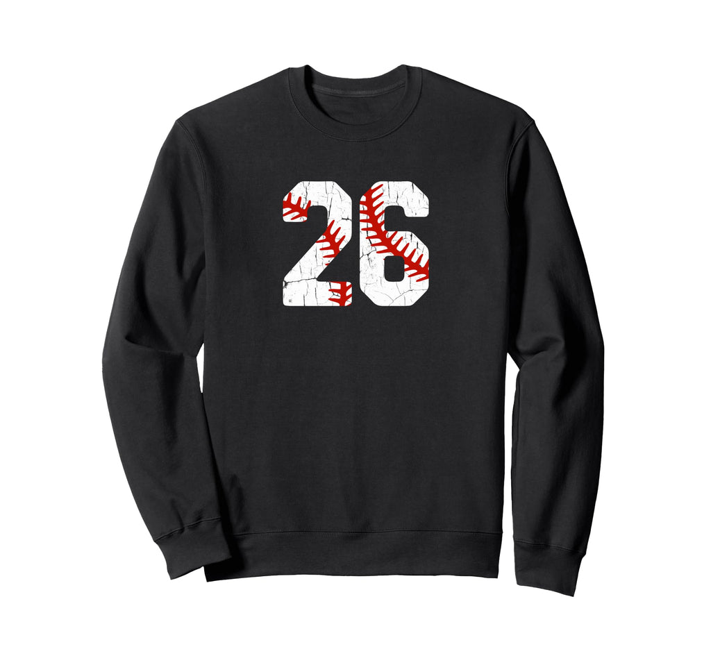 Baseball Player Jersey Number 26 Sweatshirt - Casual Everyday Wear Unisex - T-Shirt, Sweatshirt, Hoodie
