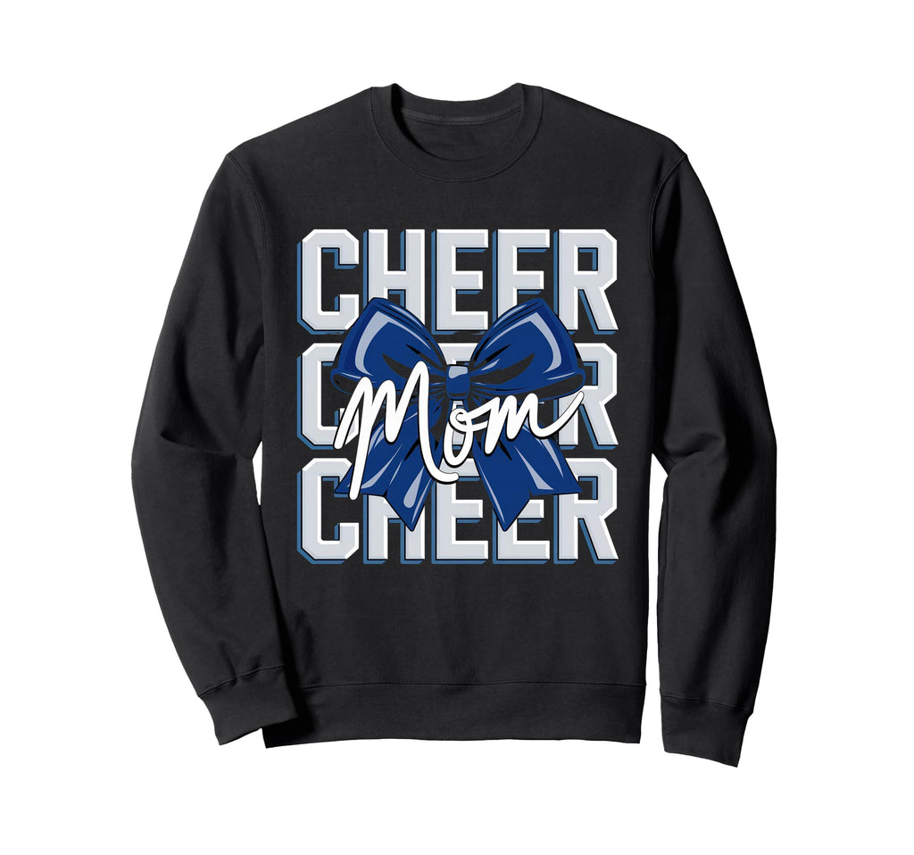 Cheer Mom Mother Bow Cheerleader Sweatshirt - Aesthetic Graphic Unisex - T-Shirt, Sweatshirt, Hoodie