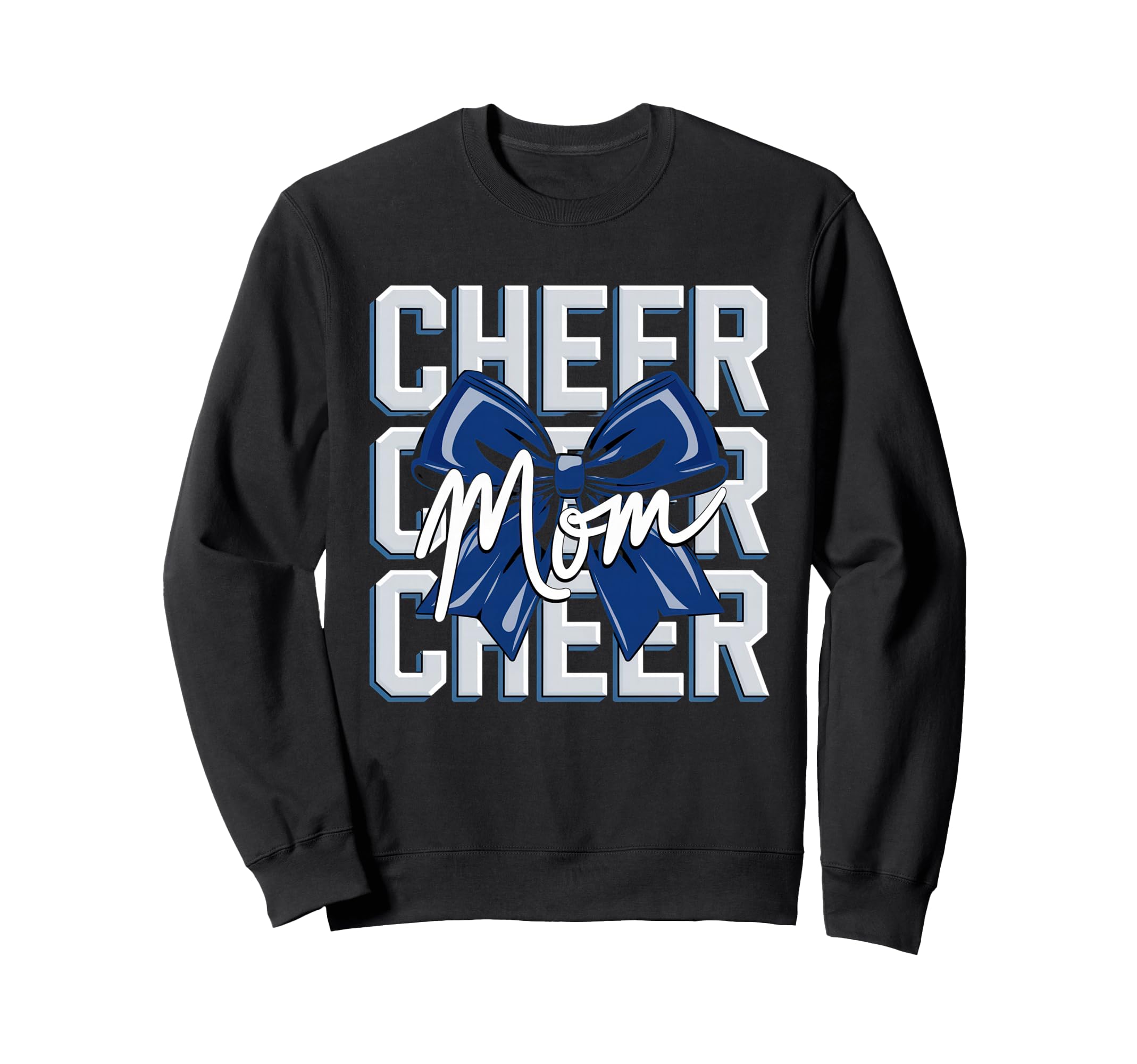 Cheer Mom Mother Bow Cheerleader Sweatshirt - Aesthetic Graphic Unisex - T-Shirt, Sweatshirt, Hoodie