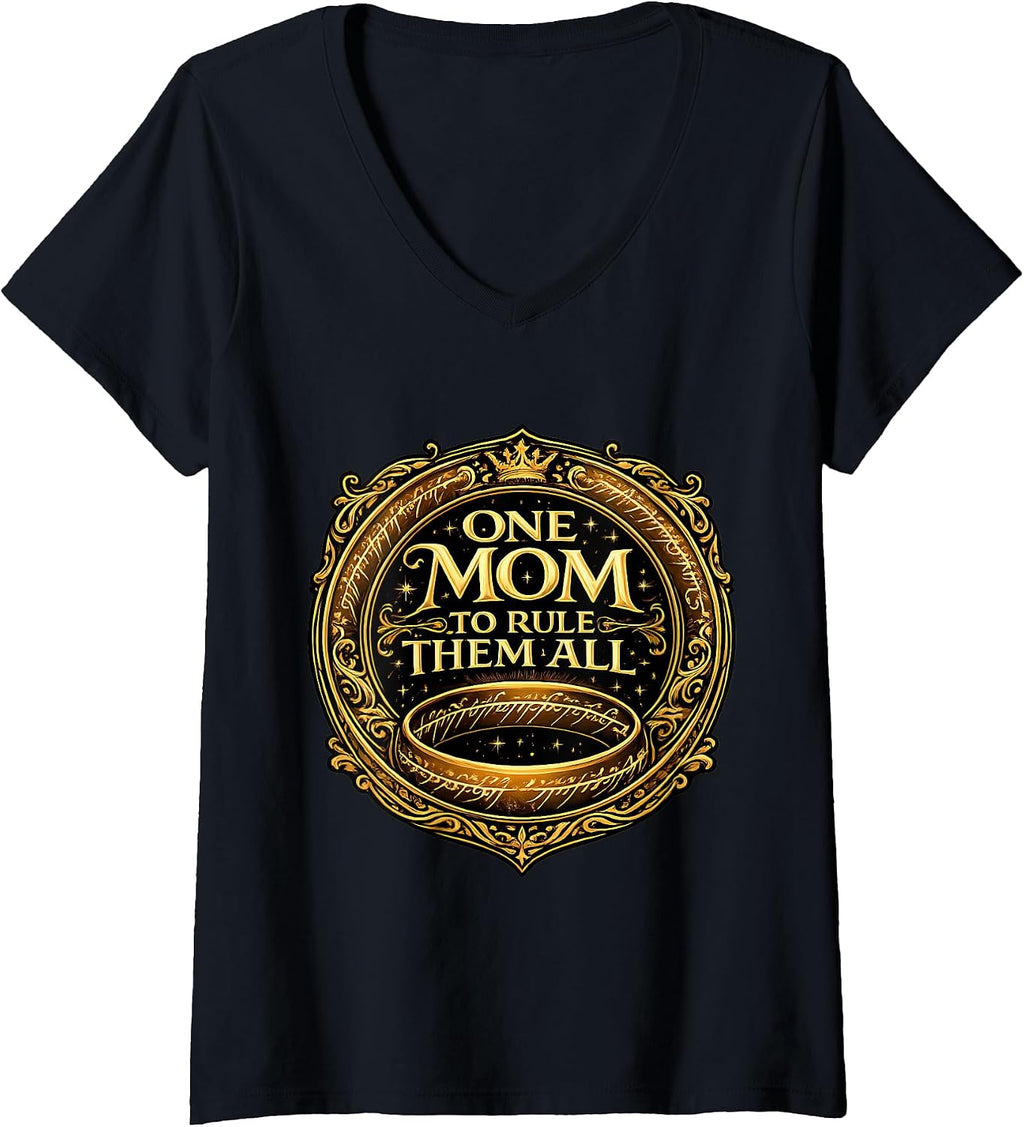 One Mom To Rule Them All Funny Mother's Day Merch - Adult & Kids T-Shirts, Sweatshirts & Hoodies apparel design preview 1