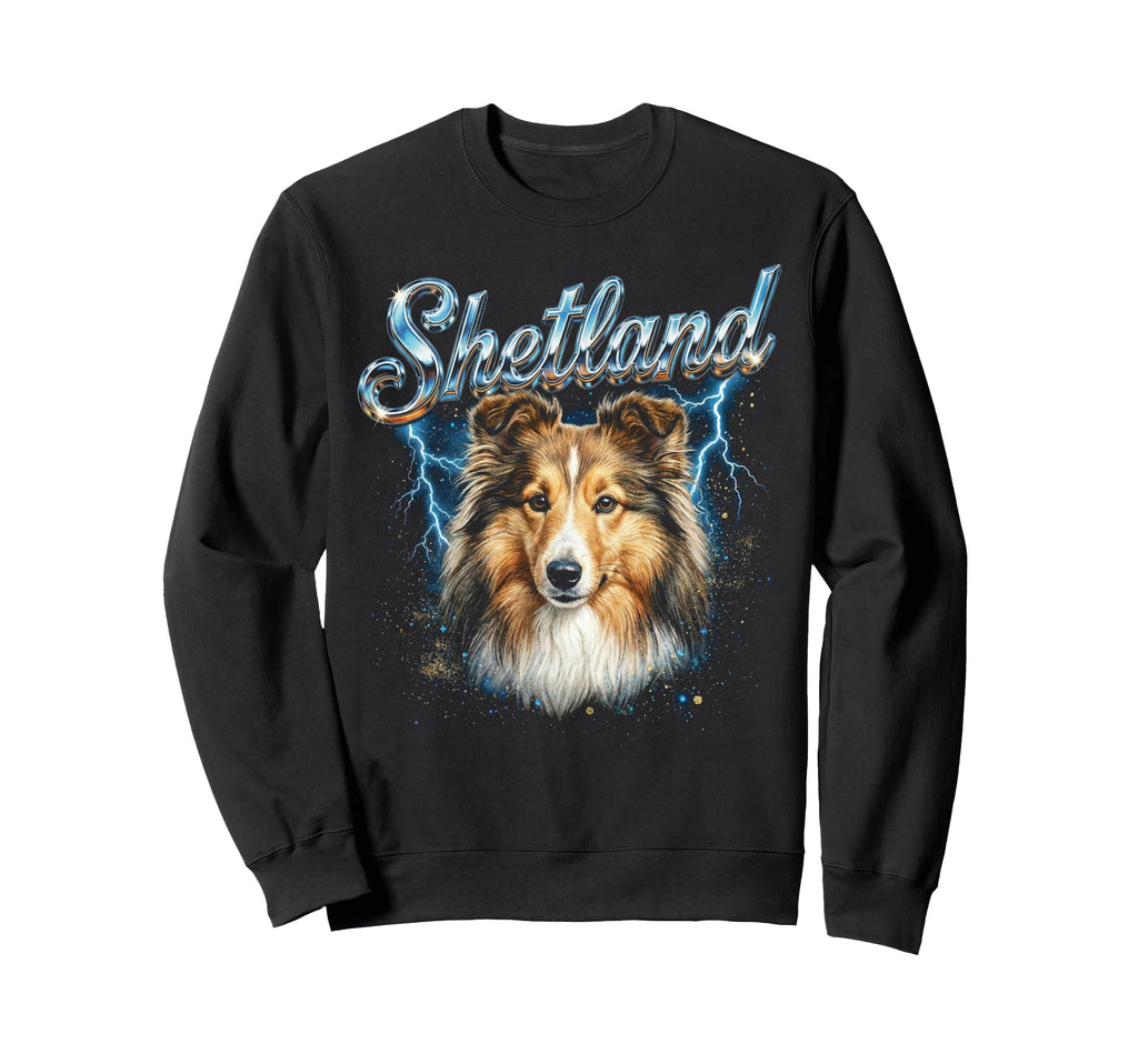 Shetland 90S Dog Lover 80S Shetland Sweatshirt - Trendy Graphic Men Women - T-Shirt, Sweatshirt, Hoodie