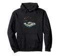 Vinyl Record Player Musical Notes Hoodie - Casual Everyday Wear for Adults - T-Shirt, Sweatshirt, Hoodie