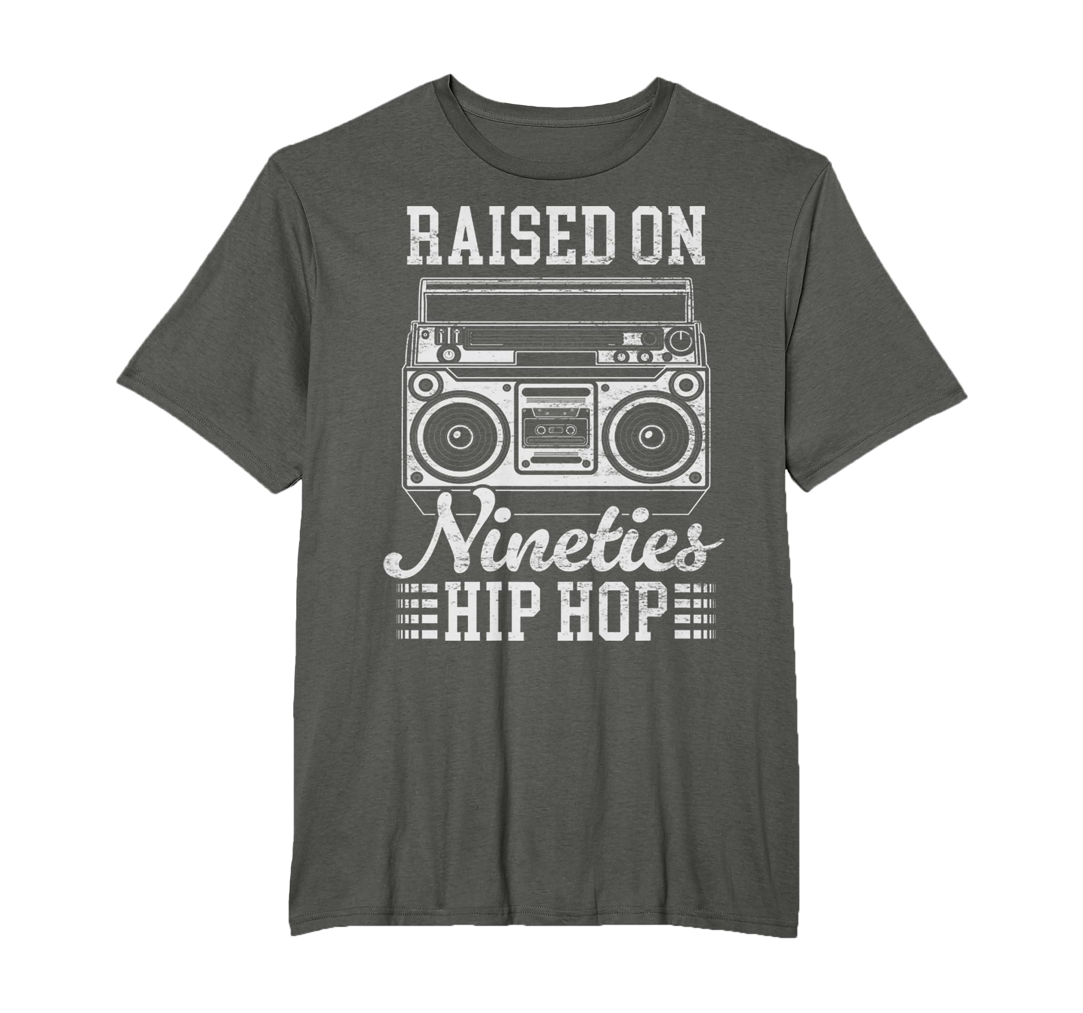 Raised 90S Hip Hop Funny Boombox T-Shirt - Fun Novelty Design Unisex - T-Shirt, Sweatshirt, Hoodie