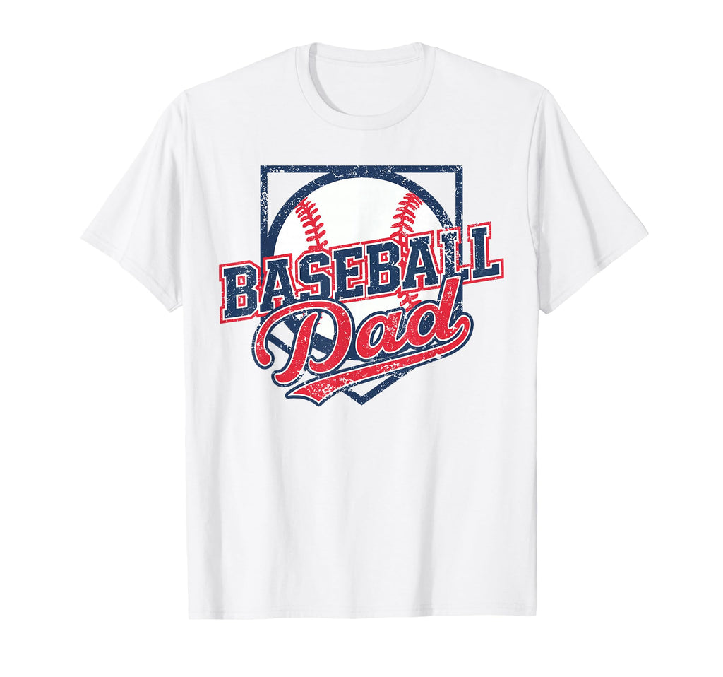 Baseball Dad Fathers Day Mens Baseball T-Shirt - Trendy Graphic Unisex - T-Shirt, Sweatshirt, Hoodie