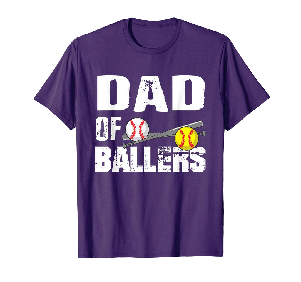 Dad Ballers Funny Baseball Softball T-Shirt - Streetwear Style for Adults - T-Shirt, Sweatshirt, Hoodie