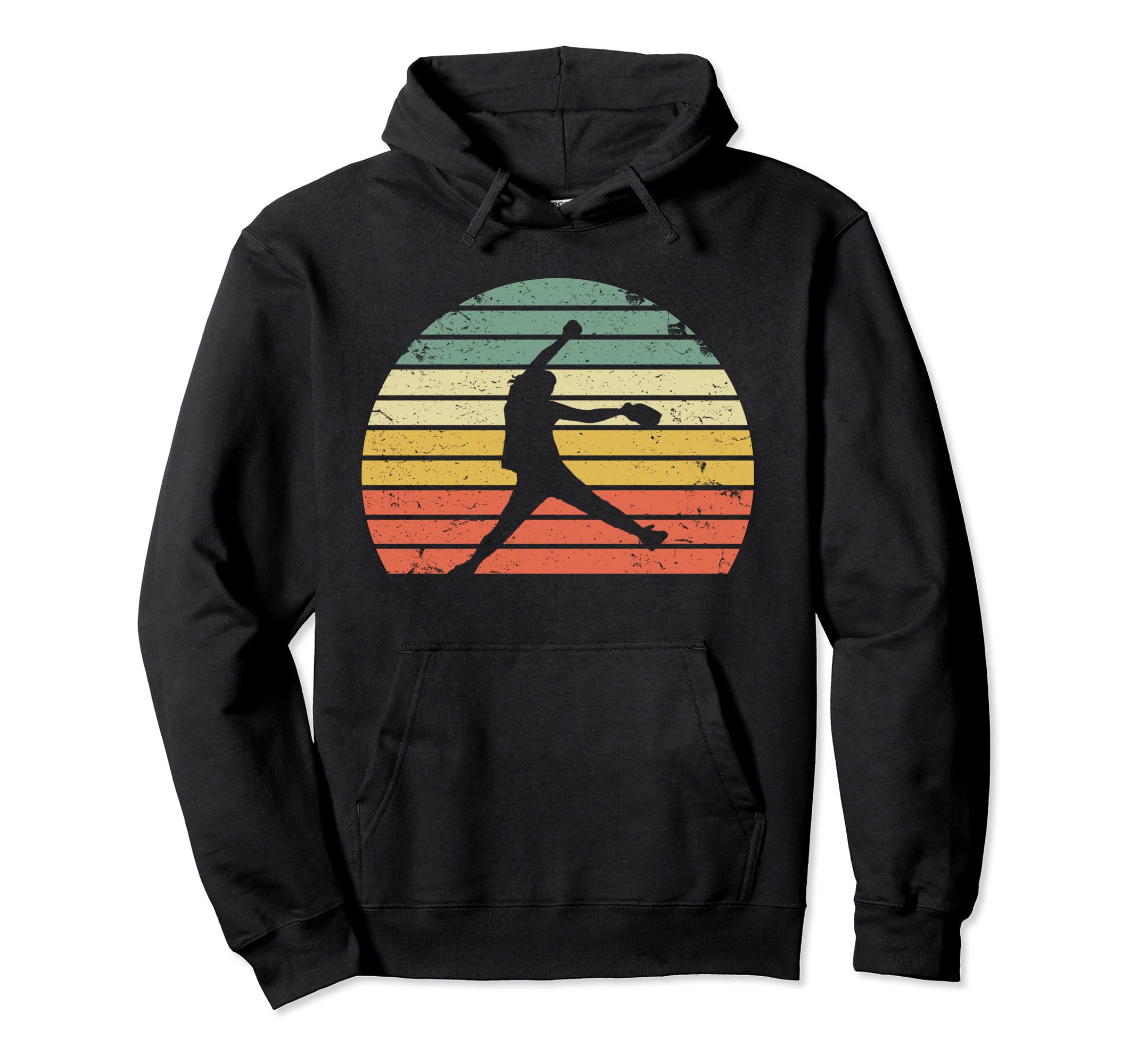 Softball Pitching Silhouette Hoodie - Casual Everyday Wear for Adults - T-Shirt, Sweatshirt, Hoodie