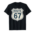 Route 67 Highway Sign Road Nostalgia T-Shirt - Graphic Print for Adults - T-Shirt, Sweatshirt, Hoodie
