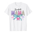 Baseball Mama Sports Mom Pastel Trendy T-Shirt - Trendy Graphic Men Women - T-Shirt, Sweatshirt, Hoodie