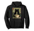 Cat Ramen Aesthetic Japanese Ukiyo E Hoodie - Trendy Graphic Unisex - T-Shirt, Sweatshirt, Hoodie