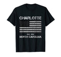 Charlotte North Carolina Nc Distressed T-Shirt - Unique Graphic for Adults - T-Shirt, Sweatshirt, Hoodie