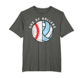 Dad Ballers Funny Baseball Volleyball Dad T-Shirt - Novelty Apparel Unisex - T-Shirt, Sweatshirt, Hoodie