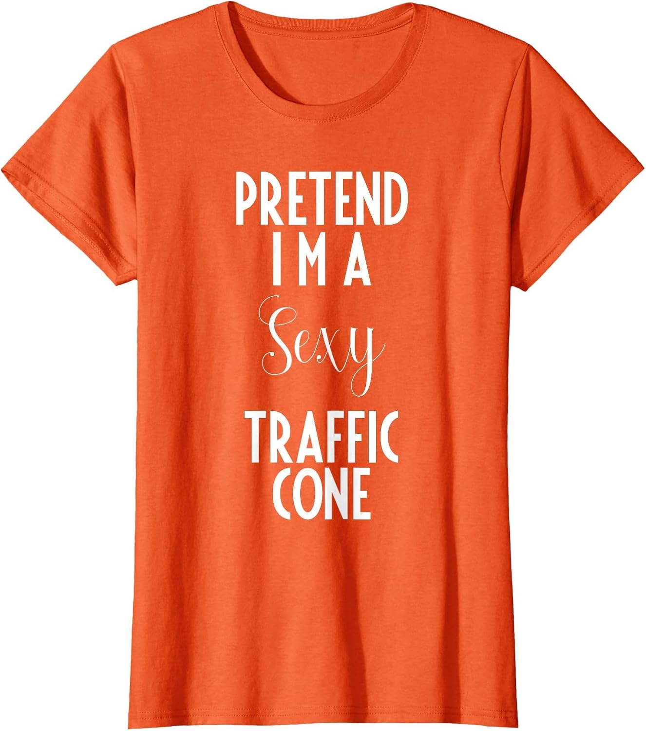 Lazy Funny Pretend Im a Traffic Cone Costume Merch - Adult & Kids T-Shirts, Sweatshirts & Hoodies apparel design preview 1