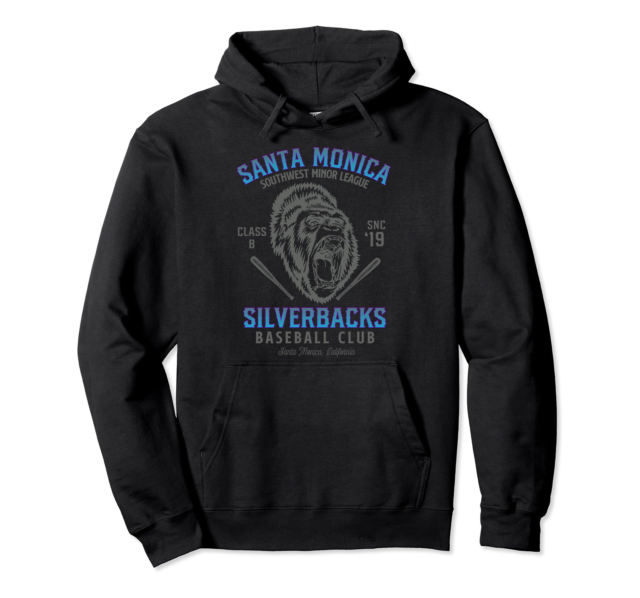 Santa Monica Silverbacks Minor League Hoodie - Graphic Print Unisex - T-Shirt, Sweatshirt, Hoodie