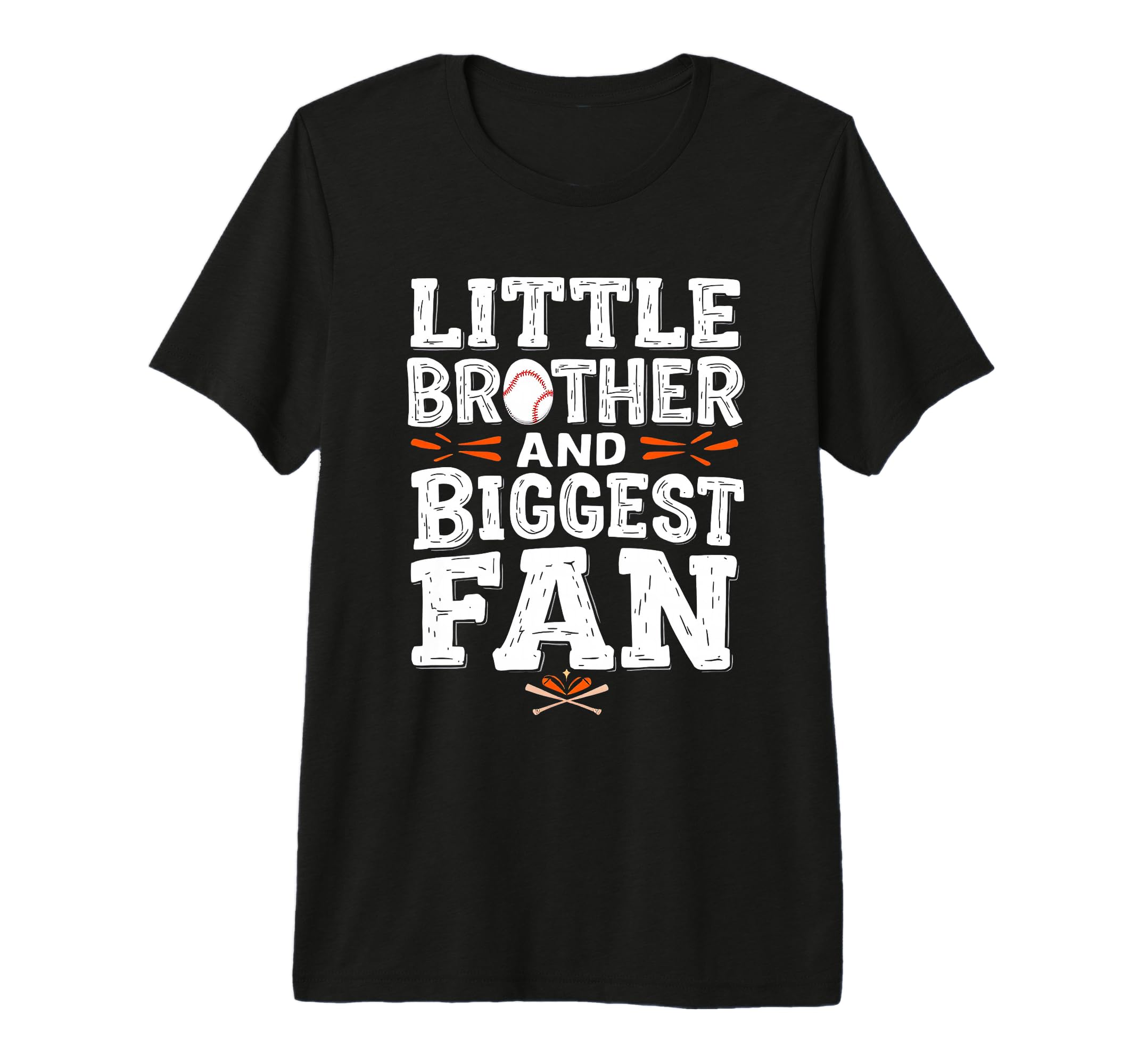 Little Brother And Biggest Fan Little T-Shirt - Trendy Graphic for Adults - T-Shirt, Sweatshirt, Hoodie
