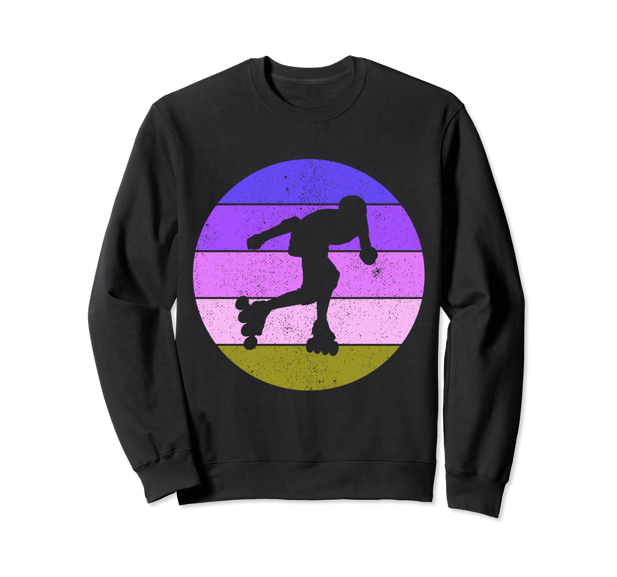 Roller Skate Skating 70S 80S Sweatshirt - Novelty Apparel for Adults - T-Shirt, Sweatshirt, Hoodie