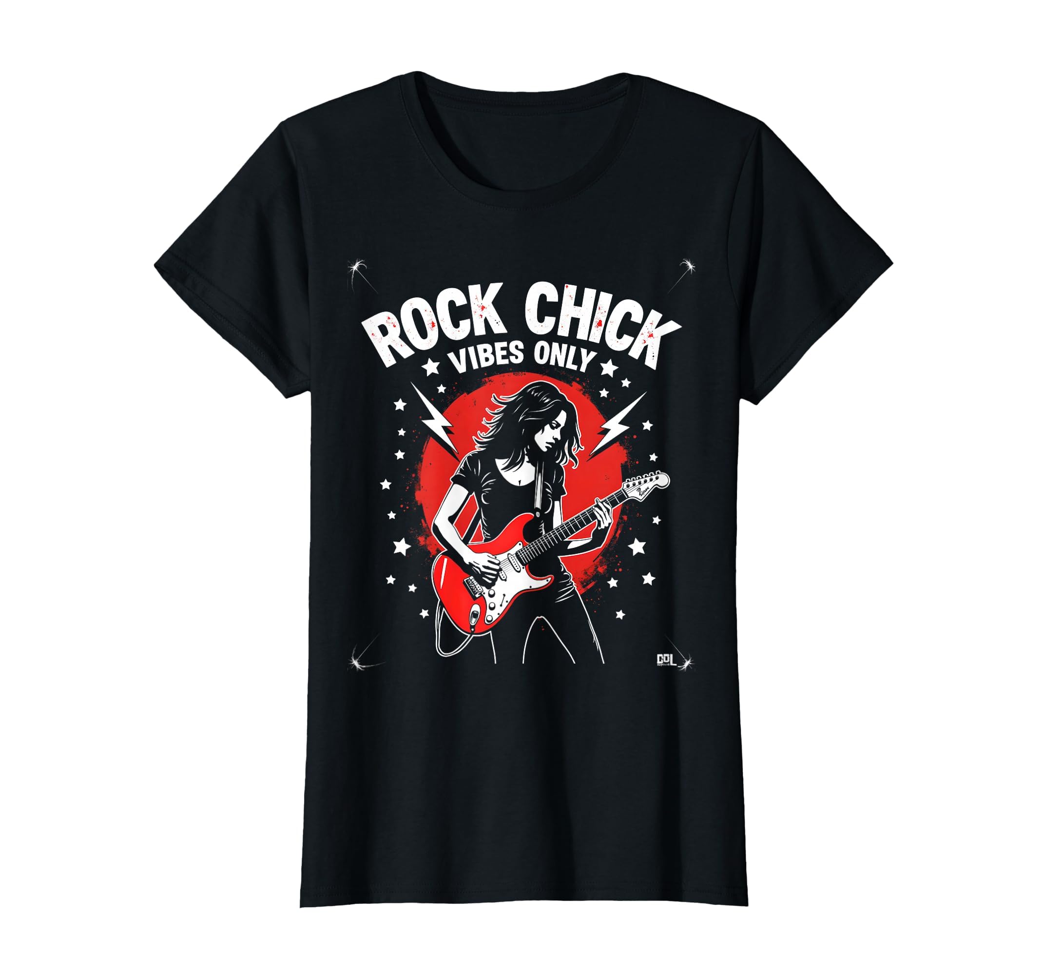 Rock Chick Vibes Only Bold Womens Rock T-Shirt - Minimalist Print Men Women - T-Shirt, Sweatshirt, Hoodie
