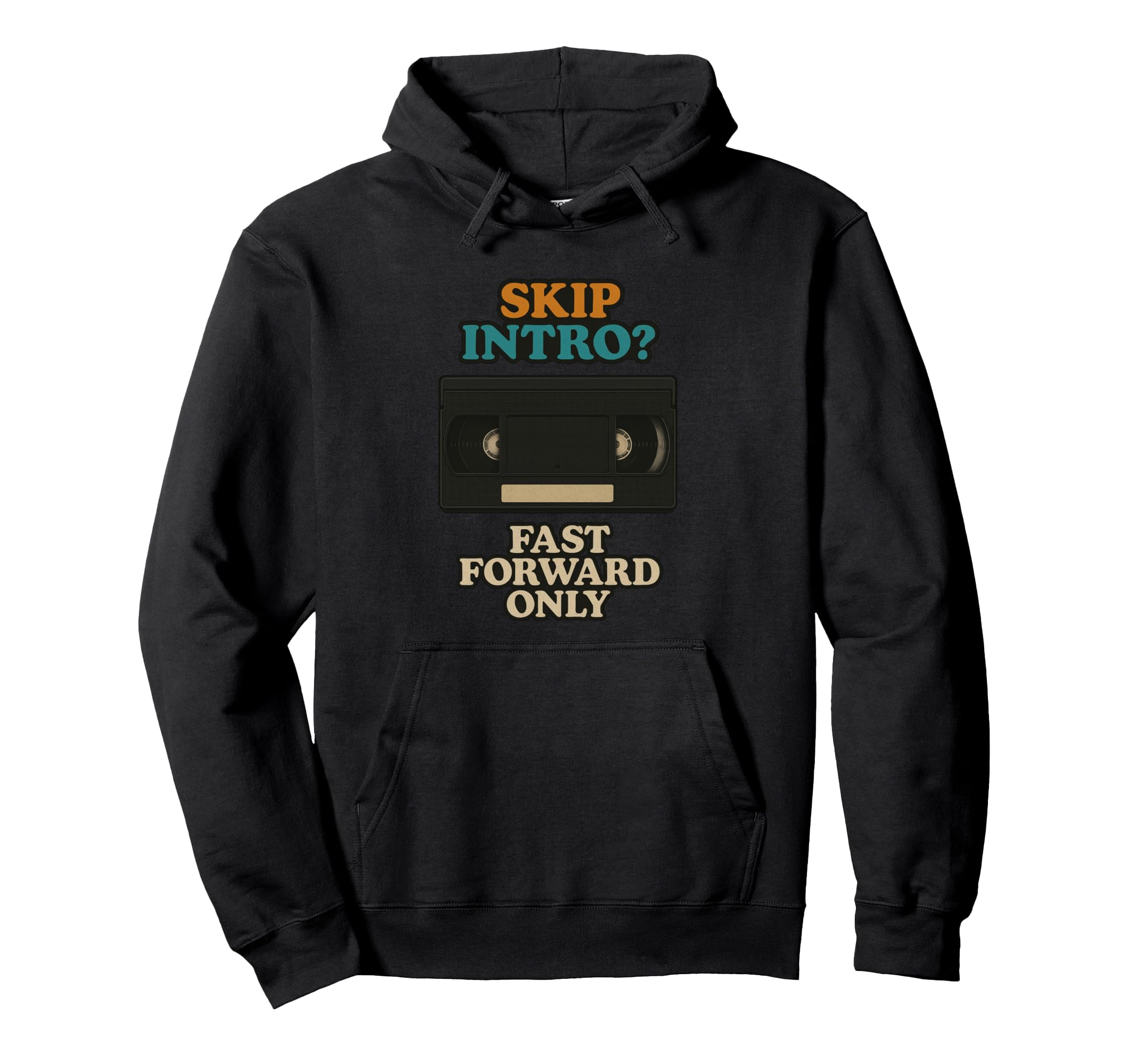Funny Vhs Cassette Analog Throwback Hoodie - Fun Novelty Design Men Women - T-Shirt, Sweatshirt, Hoodie