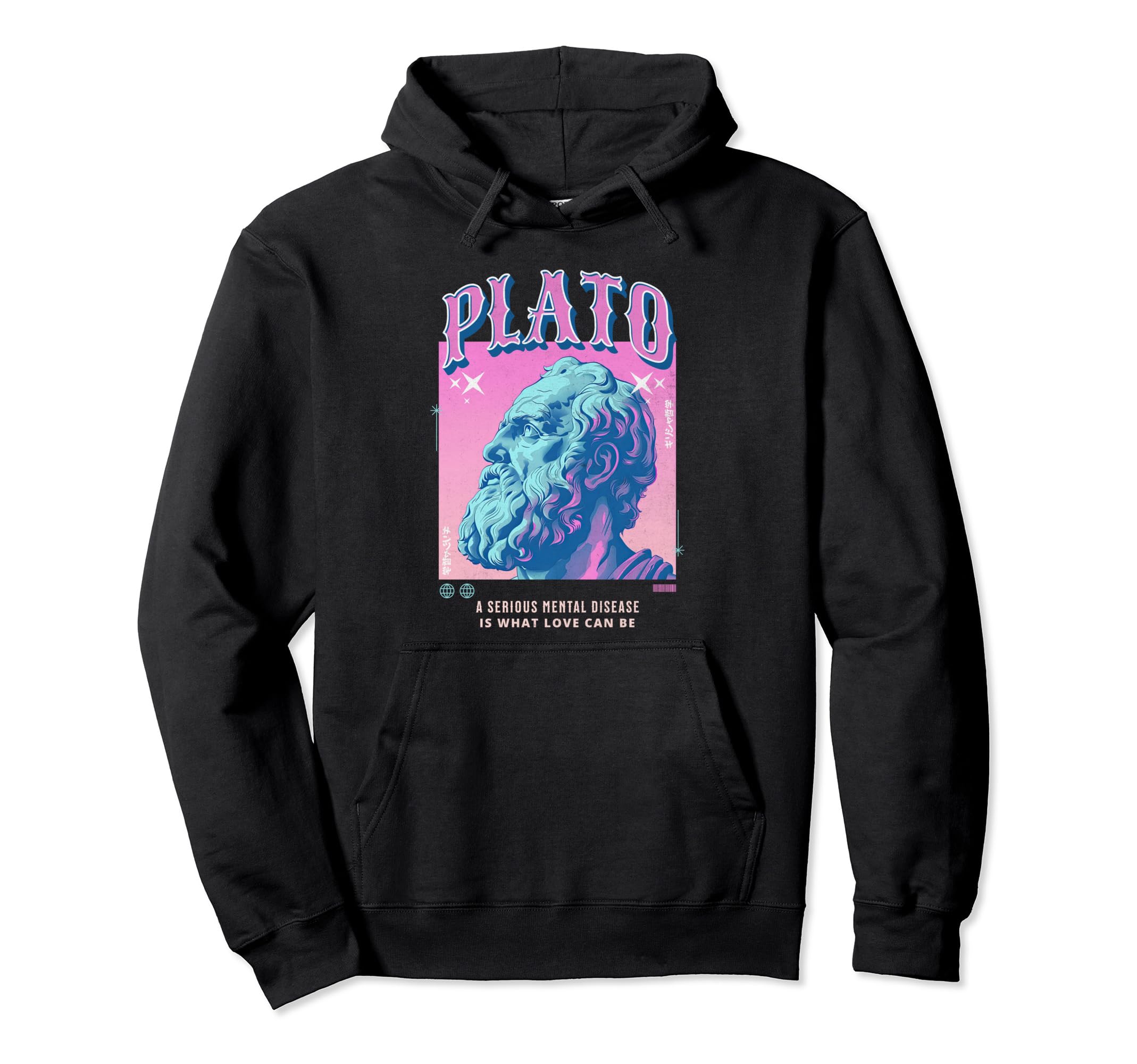 Stoic Plato Pastel Y2K Aesthetic Hoodie - Fun Novelty Design Men Women - T-Shirt, Sweatshirt, Hoodie