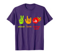 Peace Love Dodgeball Sport Game T-Shirt - Casual Everyday Wear Unisex - T-Shirt, Sweatshirt, Hoodie