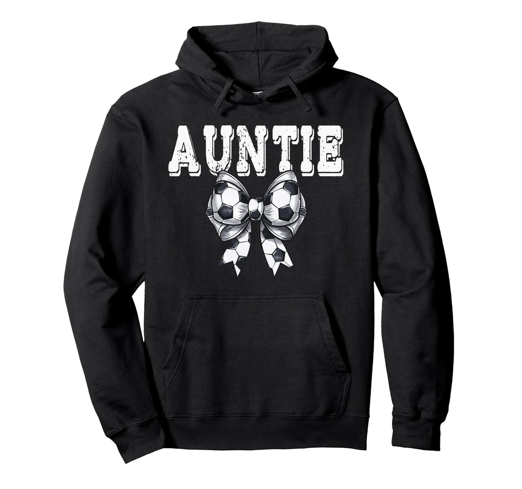 Coquette Soccer Bow Mom Sister Auntie Hoodie - Streetwear Style Unisex - T-Shirt, Sweatshirt, Hoodie