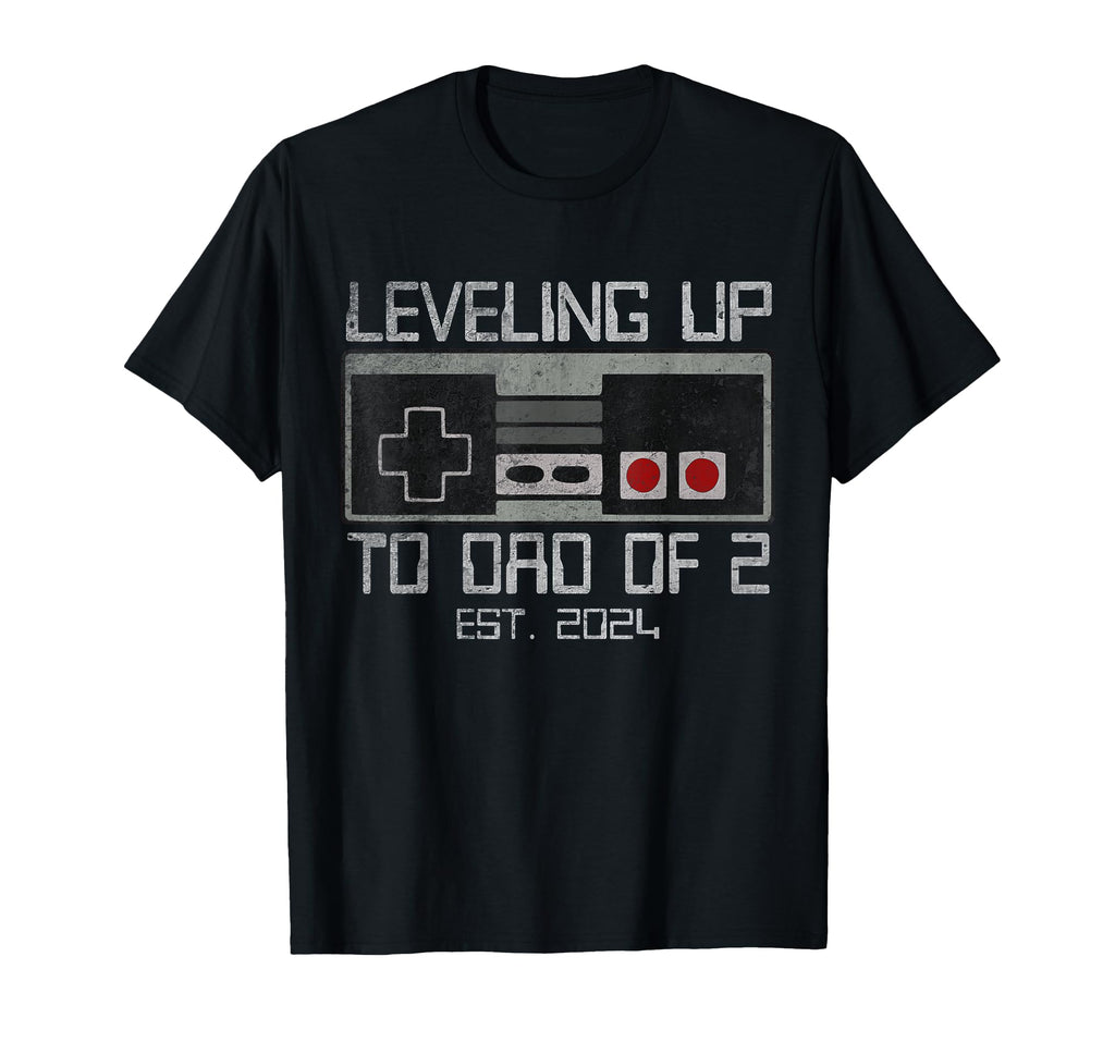 Leveling Up To Dad 2 Daddy Again T-Shirt - Fun Novelty Design for Adults - T-Shirt, Sweatshirt, Hoodie
