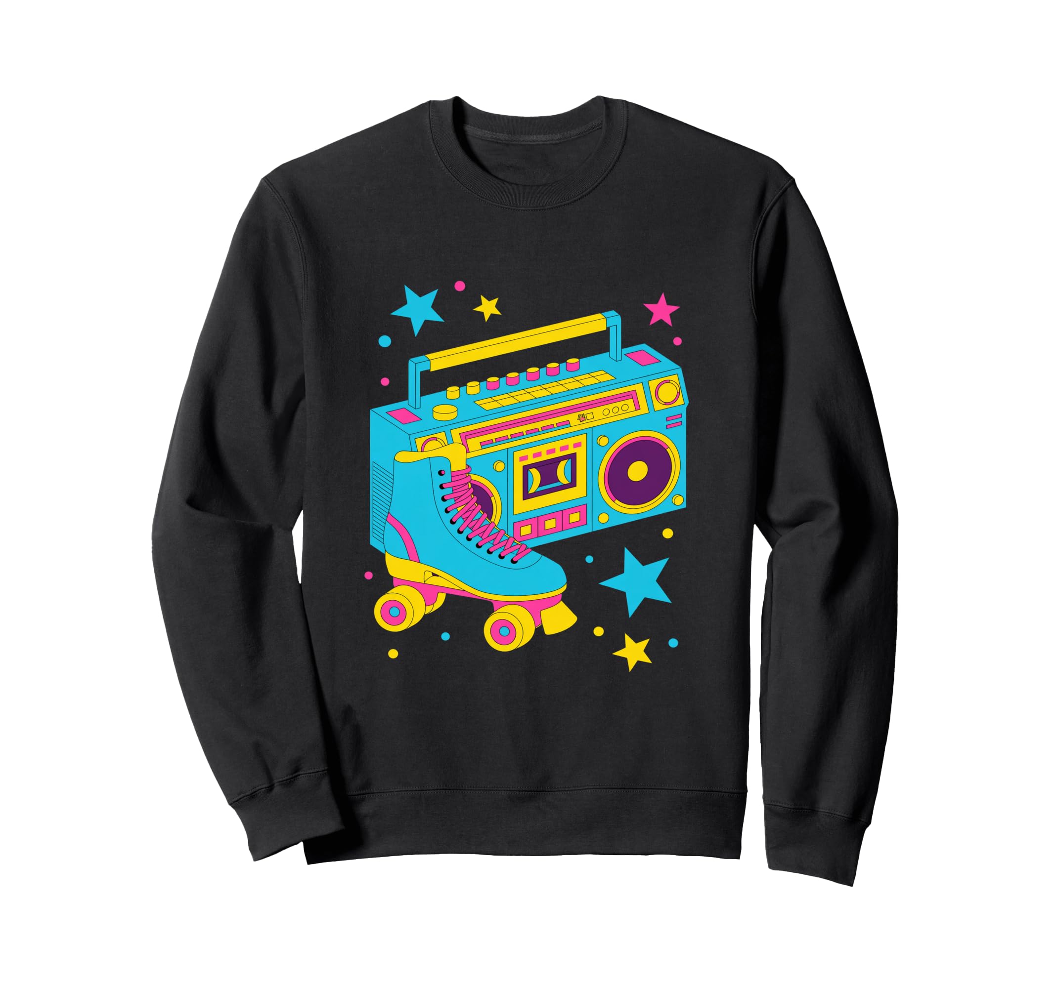 Roller Skate Shoes And Radio Roller Sweatshirt - Graphic Print for Adults - T-Shirt, Sweatshirt, Hoodie