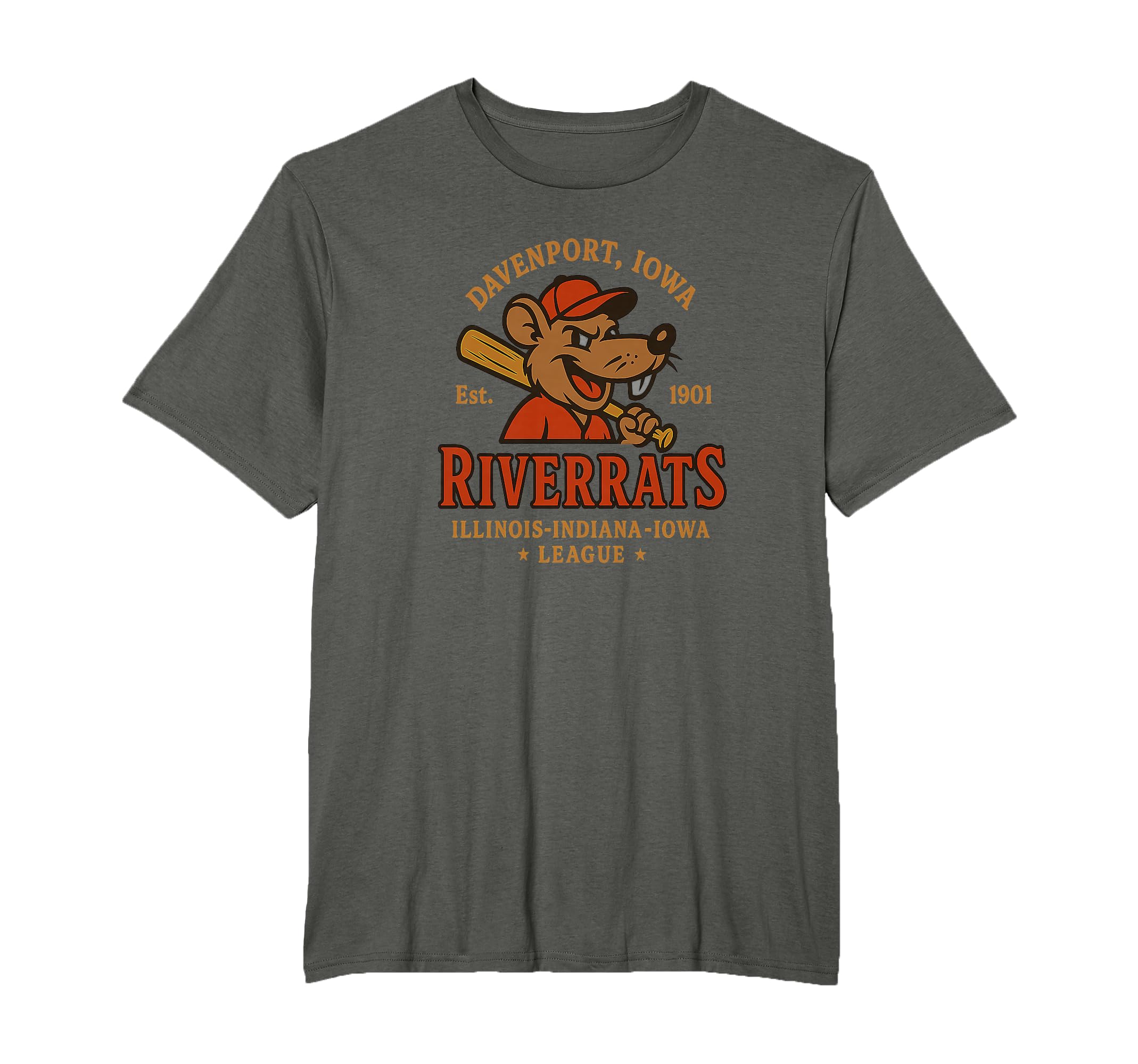 Davenport Riverrats Defunct Baseball Club T-Shirt - Trendy Graphic Unisex - T-Shirt, Sweatshirt, Hoodie
