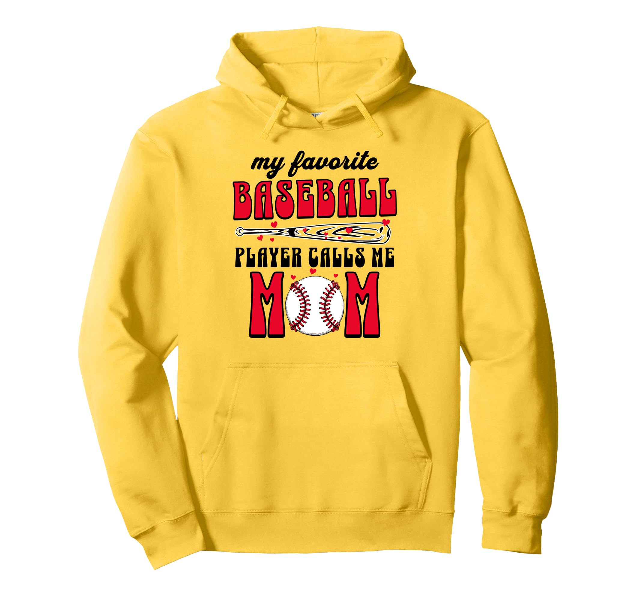 My Favorite Baseball Player Calls Me Mom Son Hoodie - Graphic Print Unisex - T-Shirt, Sweatshirt, Hoodie