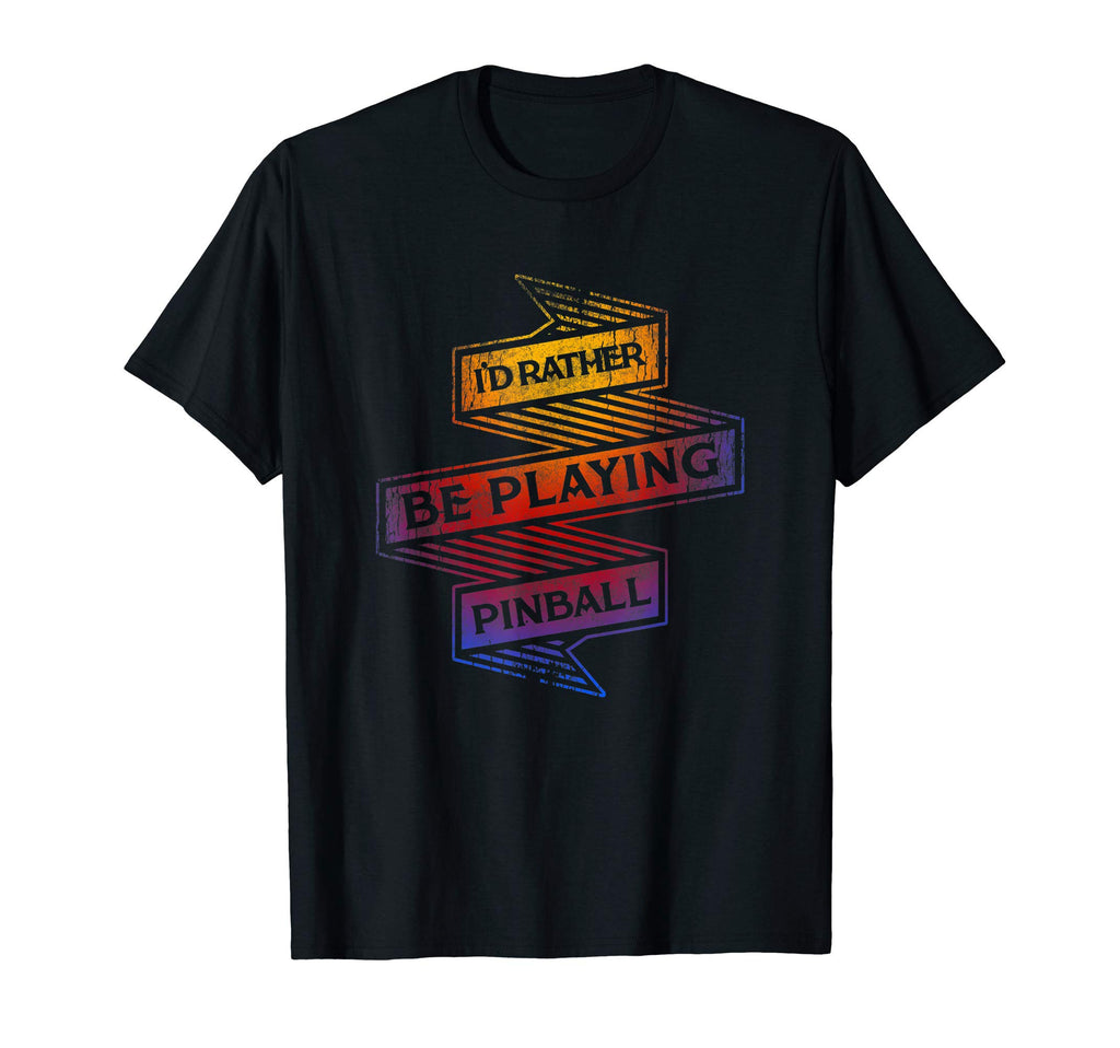 Pinball Machine Arcade Game Gaming T-Shirt - Custom Art Print Unisex - T-Shirt, Sweatshirt, Hoodie