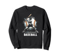 Baseball Dad Fathers Day Sweatshirt - Aesthetic Graphic Men Women - T-Shirt, Sweatshirt, Hoodie
