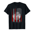 Baseball Usa Flag American Flag T-Shirt - Novelty Apparel Unisex - T-Shirt, Sweatshirt, Hoodie