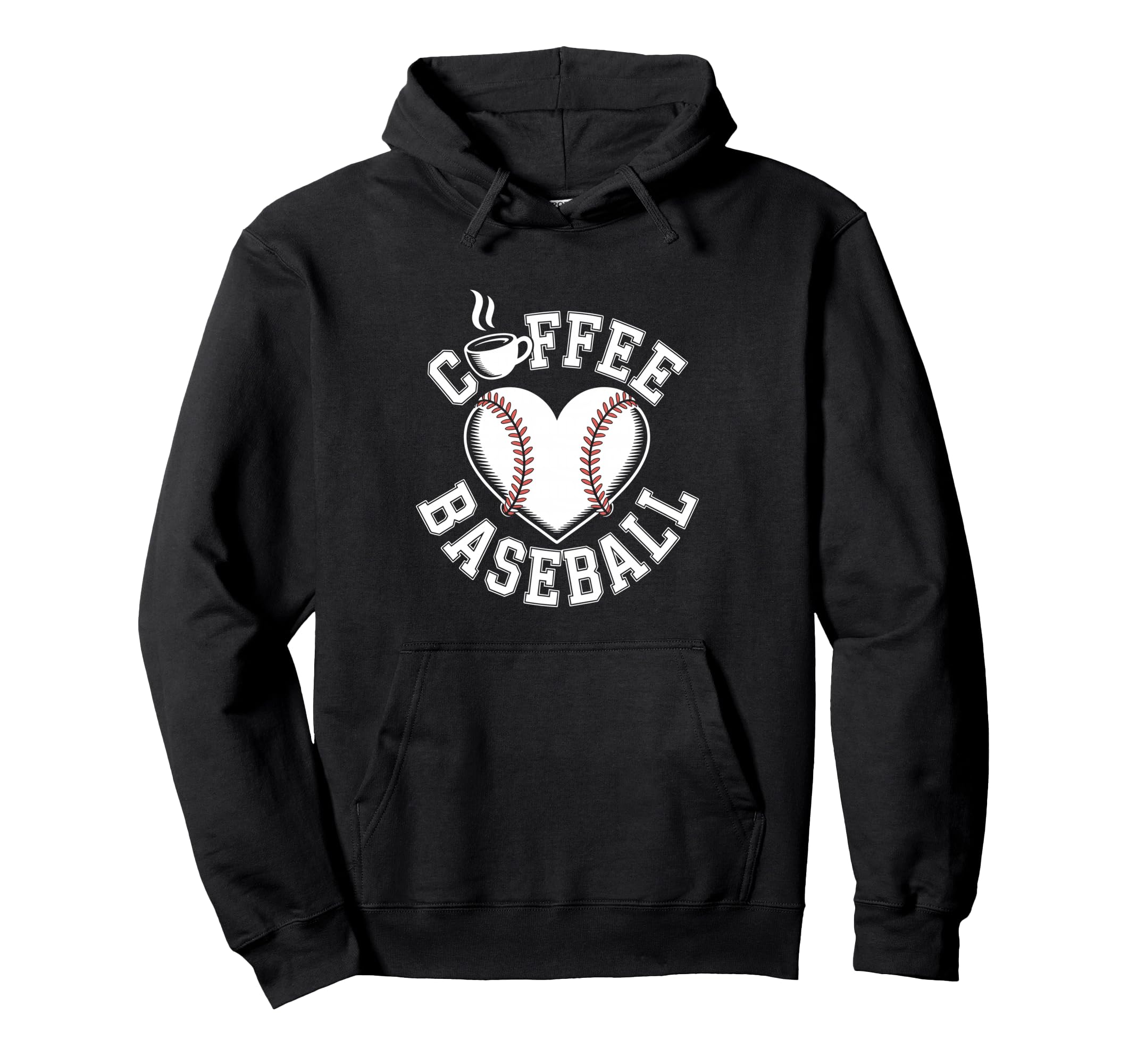 Coffee And Baseball Hoodie - Casual Everyday Wear for Adults - T-Shirt, Sweatshirt, Hoodie