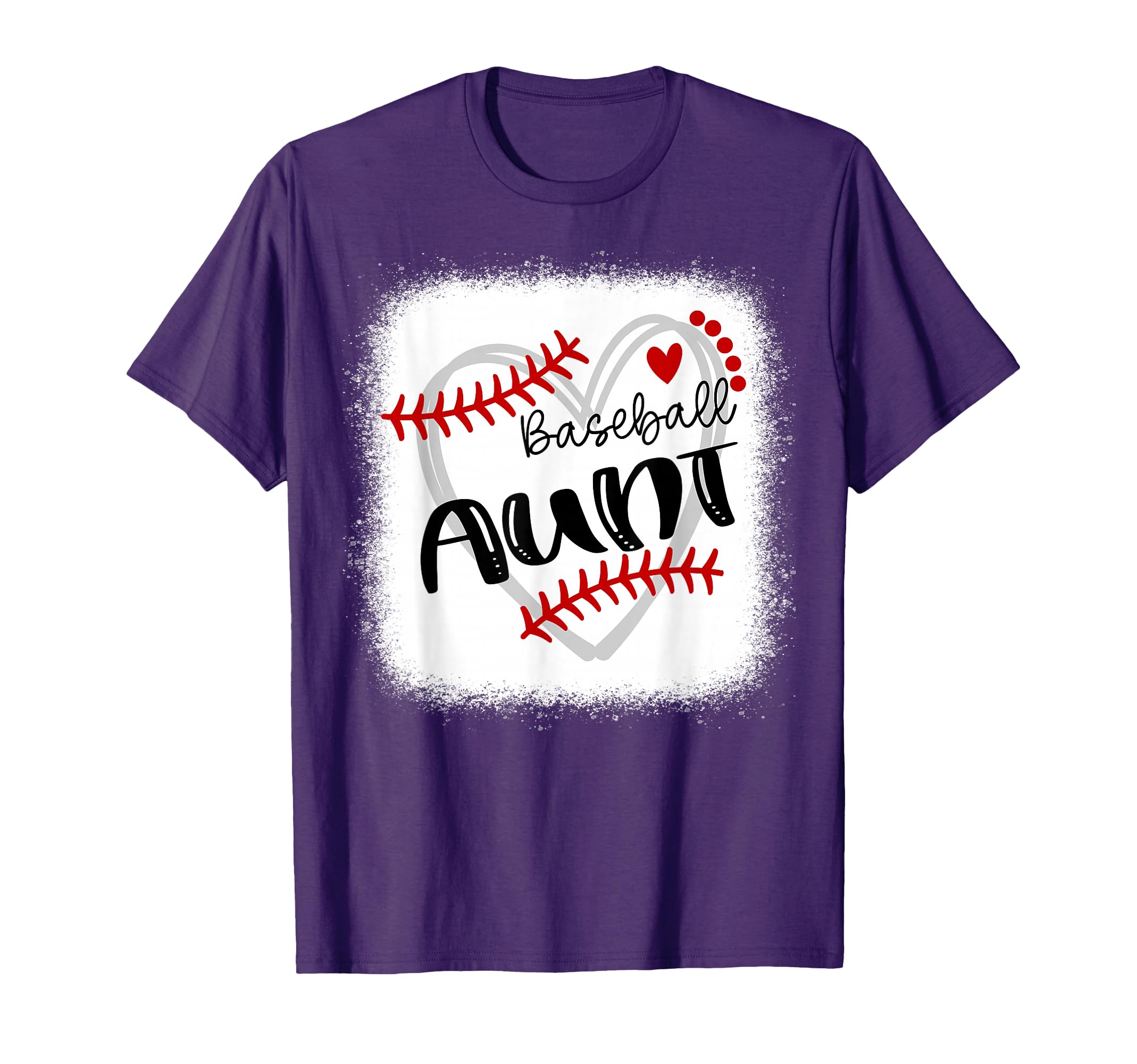 Personalized Baseball Heart Aunt T-Shirt - Aesthetic Graphic Men Women - T-Shirt, Sweatshirt, Hoodie