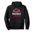 Baseball Daddy Life Gifts Fathers Day Hoodie - Minimalist Print Men Women - T-Shirt, Sweatshirt, Hoodie
