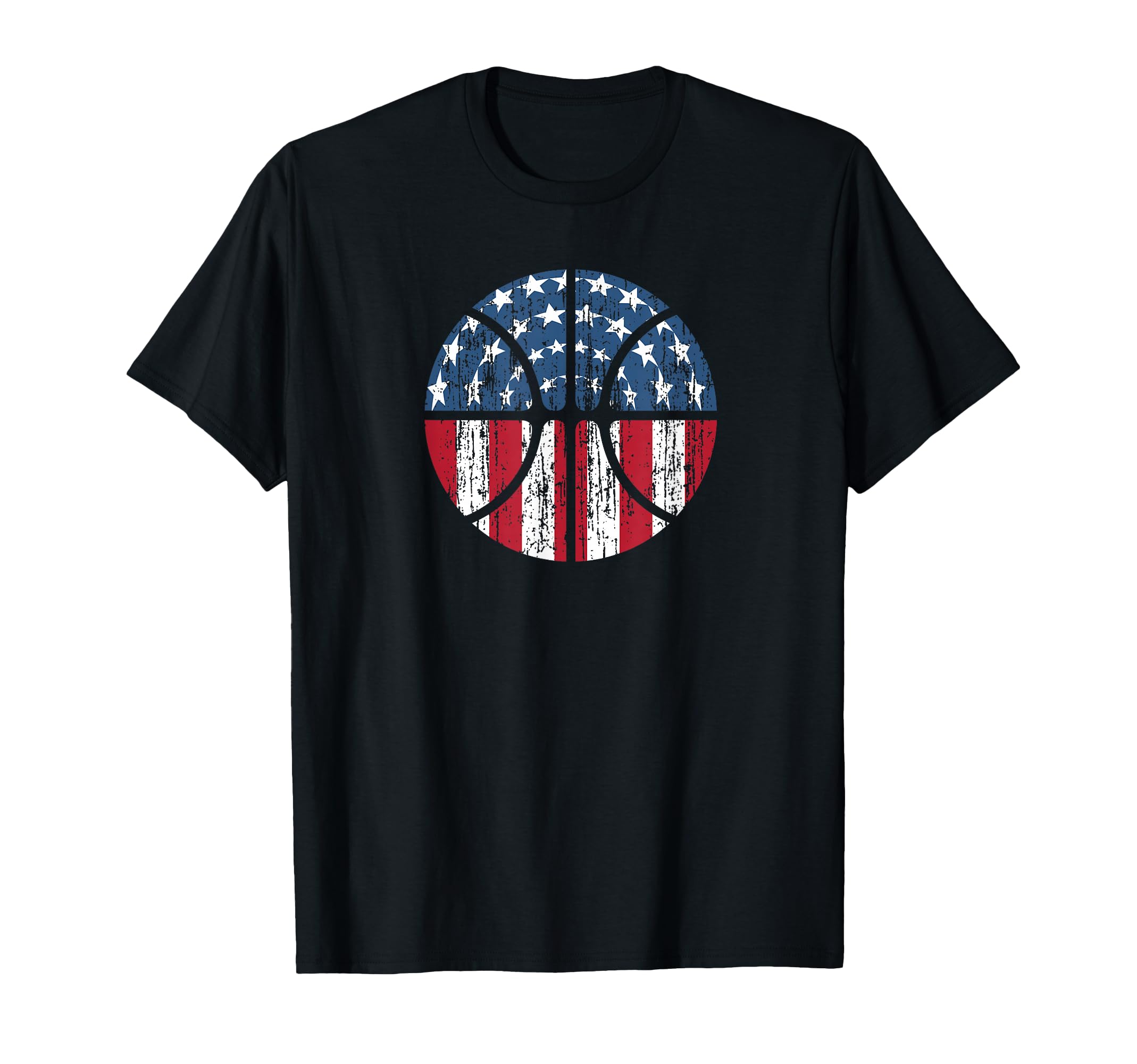 Basketball Red White And Blue T-Shirt - Minimalist Print Men Women - T-Shirt, Sweatshirt, Hoodie