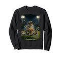Funny Cheeta Ballfield Baseball Sweatshirt - Fun Novelty Design for Adults - T-Shirt, Sweatshirt, Hoodie