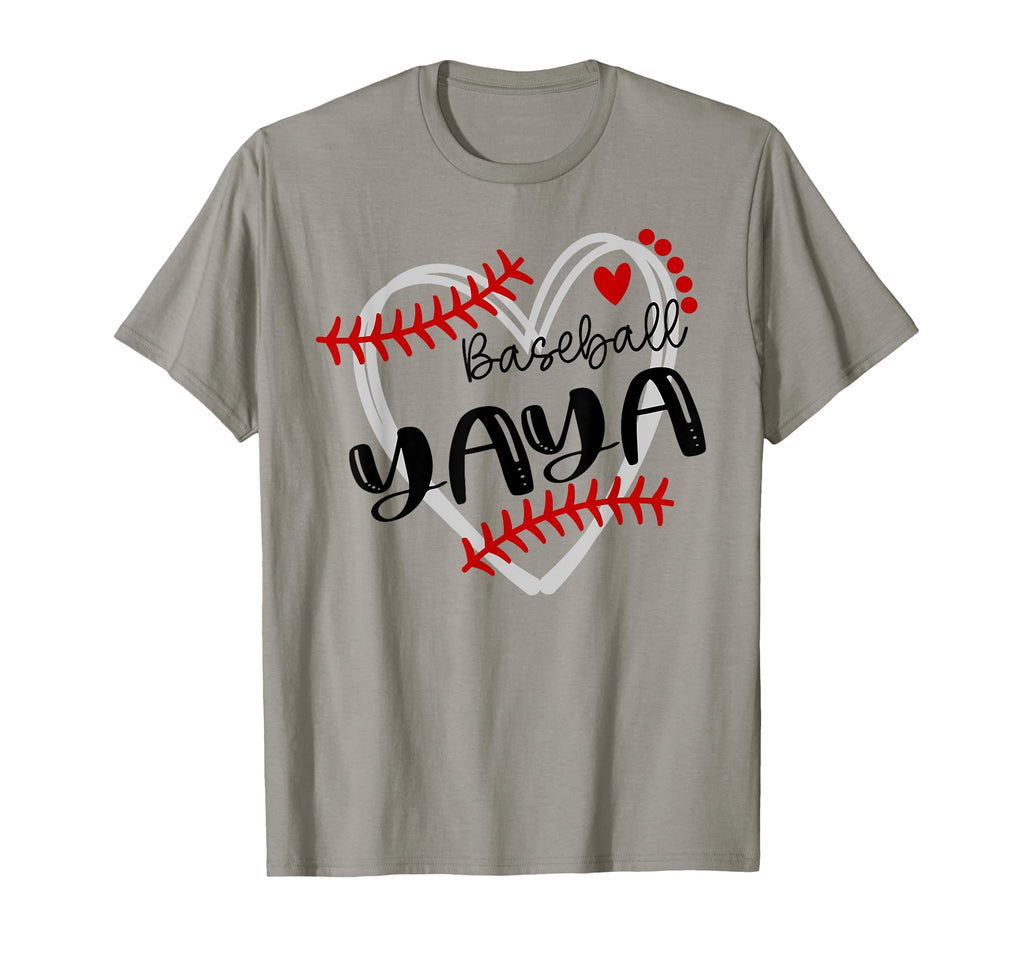 Personalized Baseball Heart Yaya T-Shirt - Trendy Graphic Men Women - T-Shirt, Sweatshirt, Hoodie