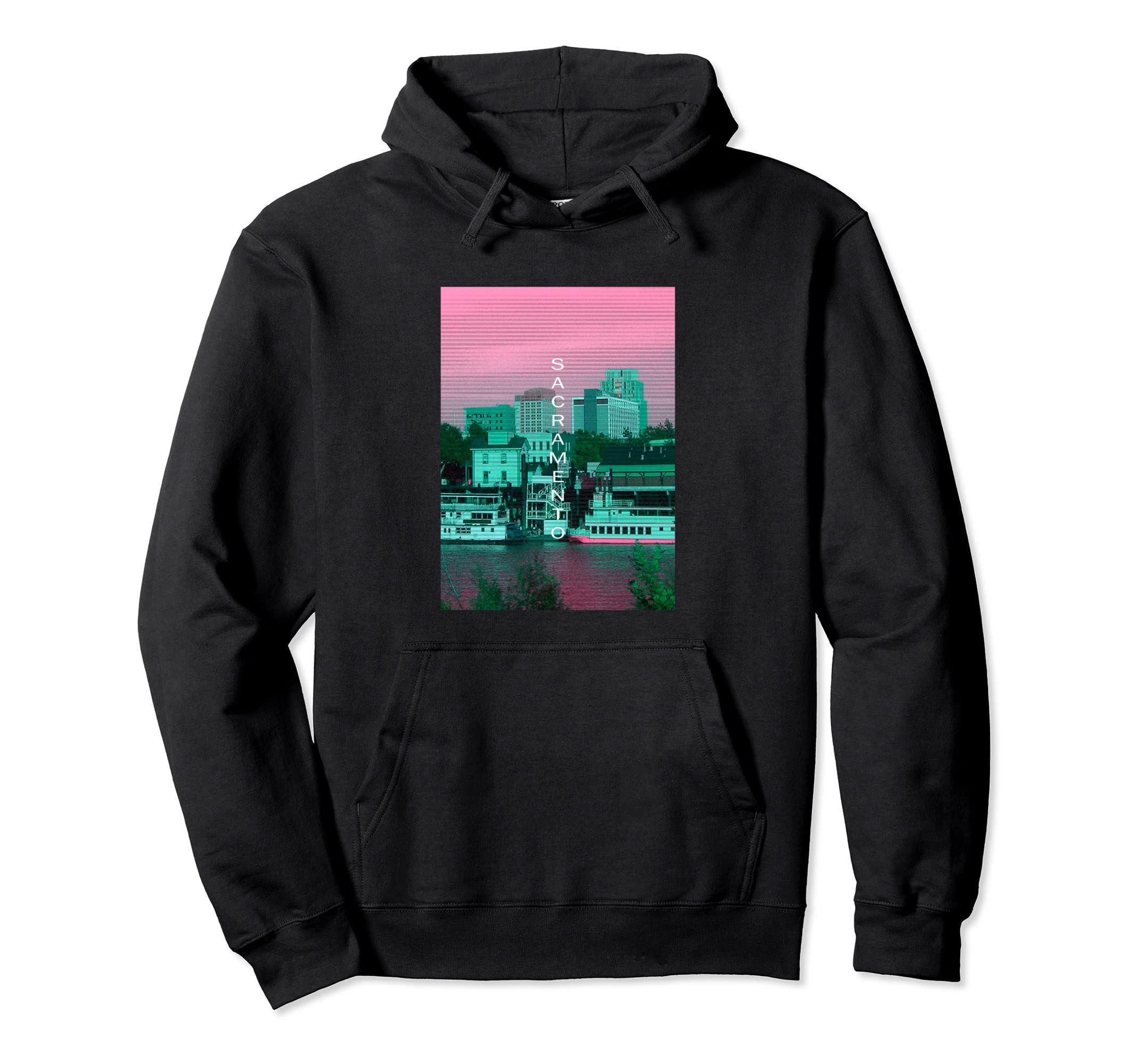 California Vaporwave Aesthetic Hoodie - Minimalist Print Men Women - T-Shirt, Sweatshirt, Hoodie