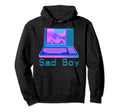Vaporwave Aesthetic Sad Computer Hoodie - Custom Art Print for Adults - T-Shirt, Sweatshirt, Hoodie