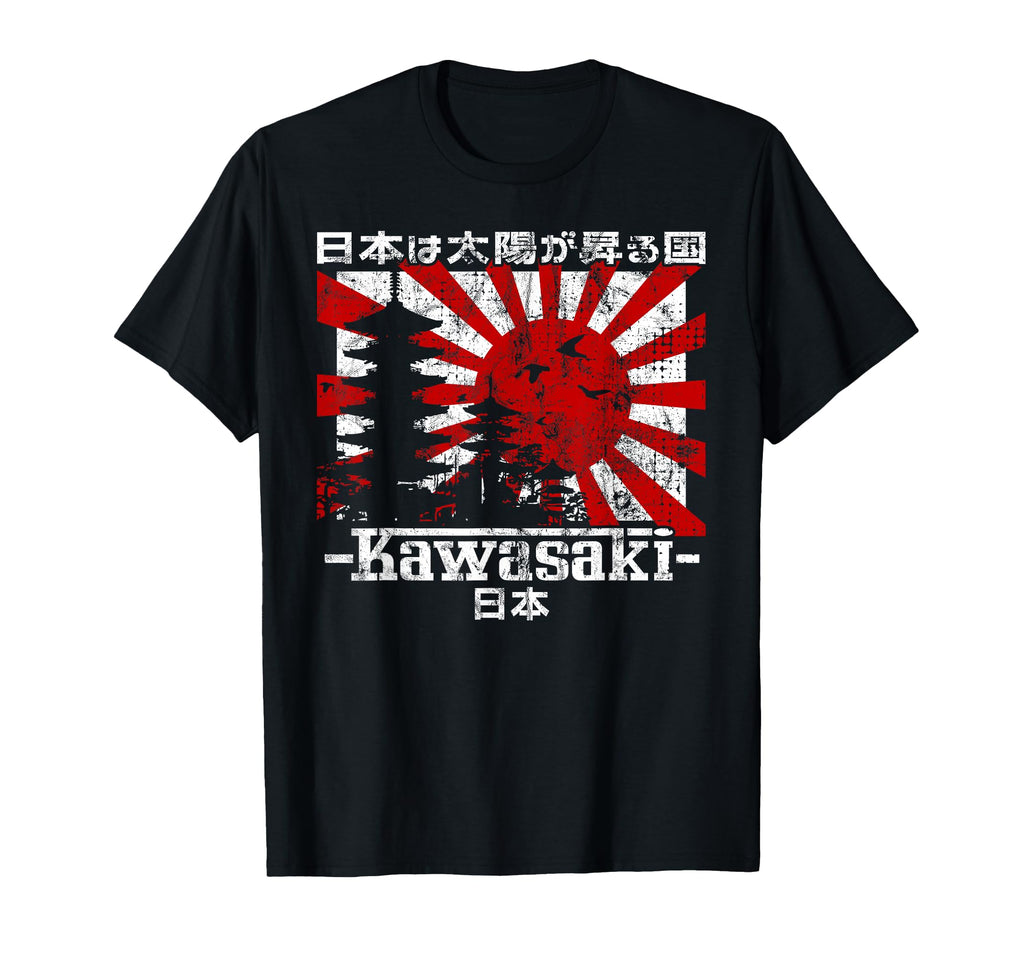 Kawasaki City 90S Japan Aesthetics 80S T-Shirt - Novelty Apparel Unisex - T-Shirt, Sweatshirt, Hoodie