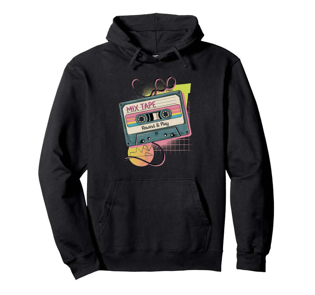 Mixtape 80S 90S Music Cassette Aesthetic Hoodie - Streetwear Style Unisex - T-Shirt, Sweatshirt, Hoodie