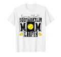 Livin That Softball Mom Life Funny T-Shirt - Custom Art Print Men Women - T-Shirt, Sweatshirt, Hoodie
