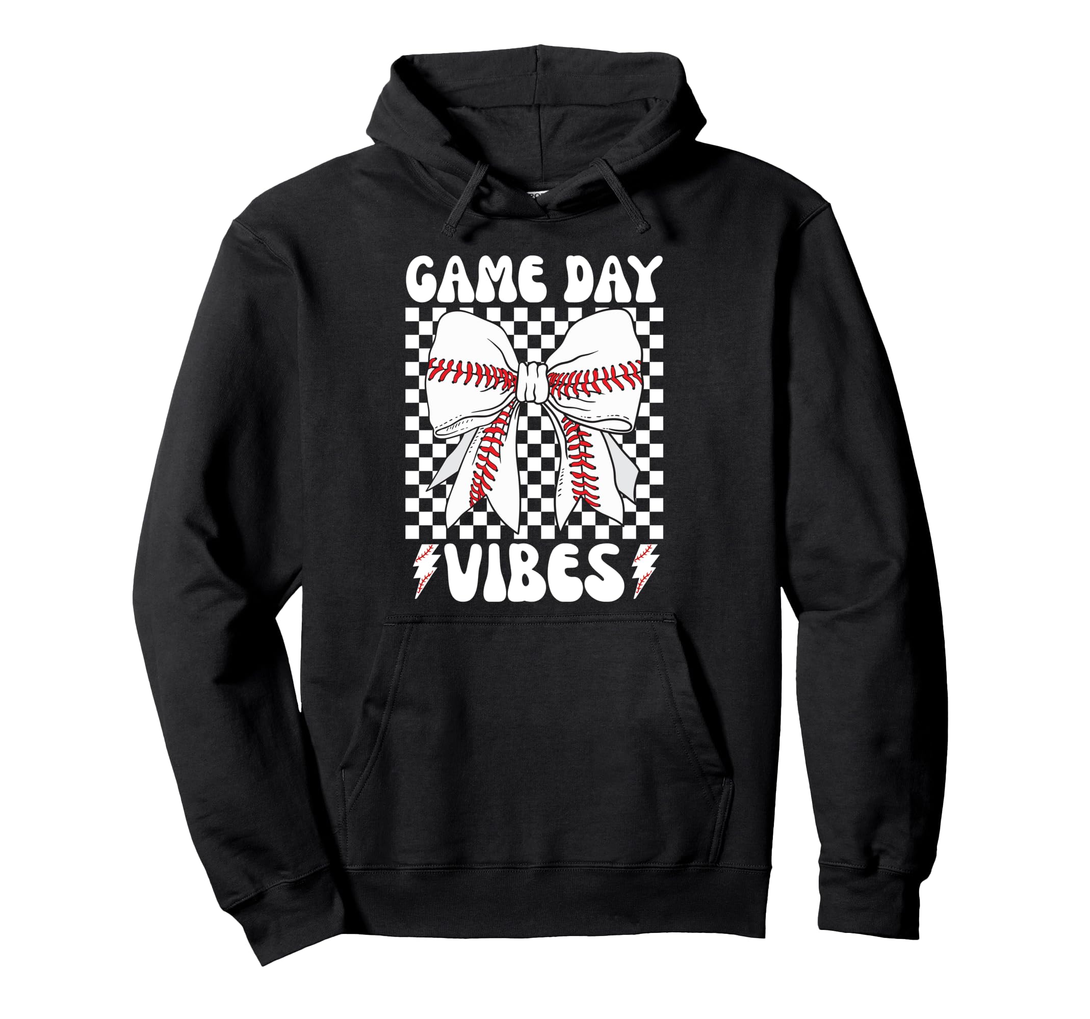 Game Day Vibes Coquette Bow Hoodie - Casual Everyday Wear for Adults - T-Shirt, Sweatshirt, Hoodie