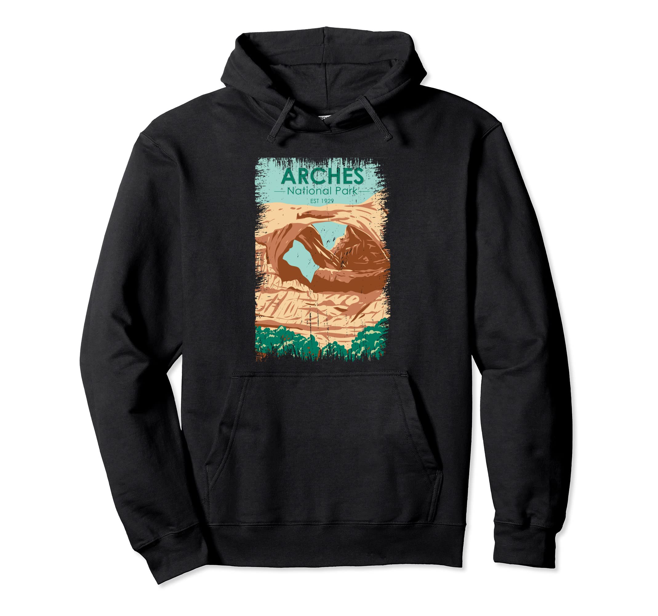 Arches National Park Double Arch Hoodie - Casual Everyday Wear Men Women - T-Shirt, Sweatshirt, Hoodie