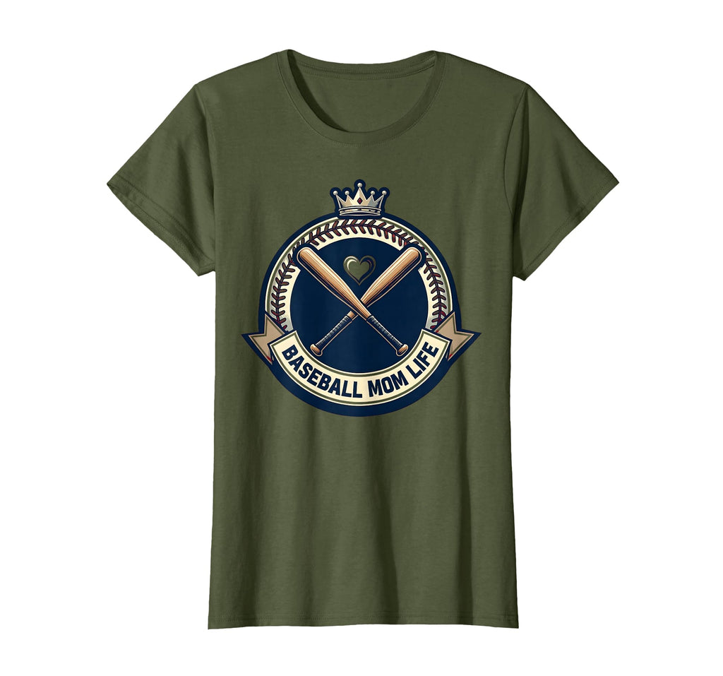 Baseball Mom Life T-Shirt - Graphic Print Unisex - T-Shirt, Sweatshirt, Hoodie