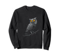 Owl Branch Camera Lenses As Eyes Sweatshirt - Aesthetic Graphic Unisex - T-Shirt, Sweatshirt, Hoodie