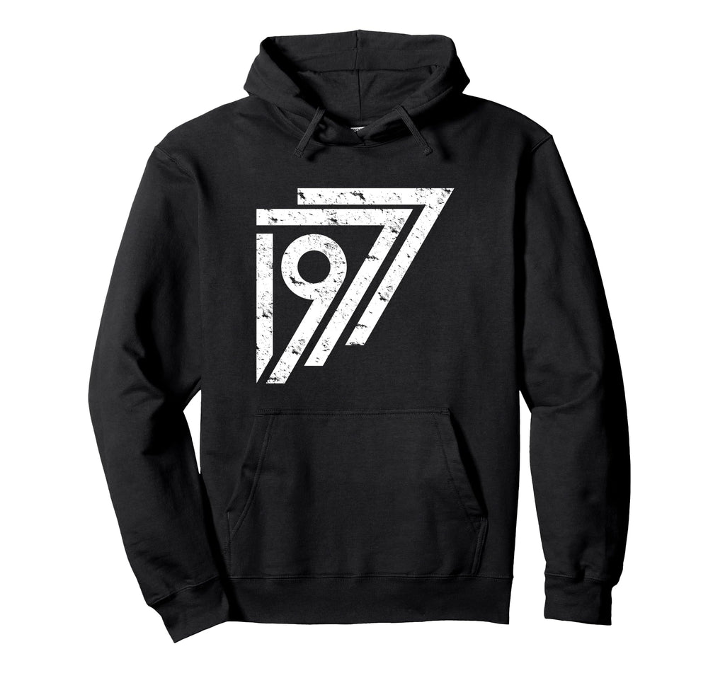 1977 Birthday Grunge Alternative Distressed Hoodie - Graphic Print Unisex - T-Shirt, Sweatshirt, Hoodie